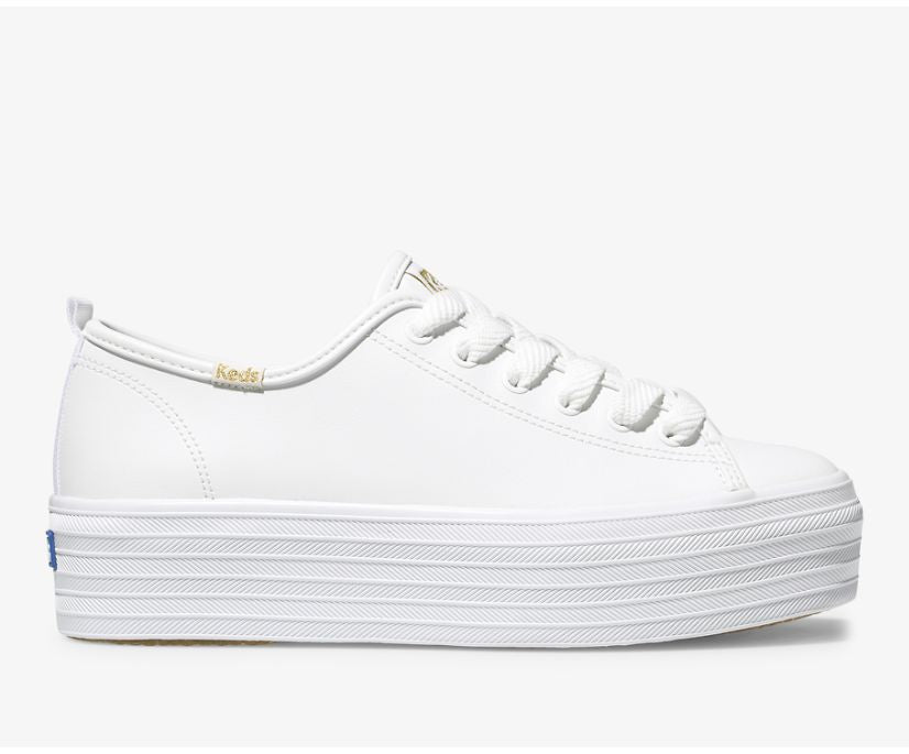 Keds triple cheap decker white leather