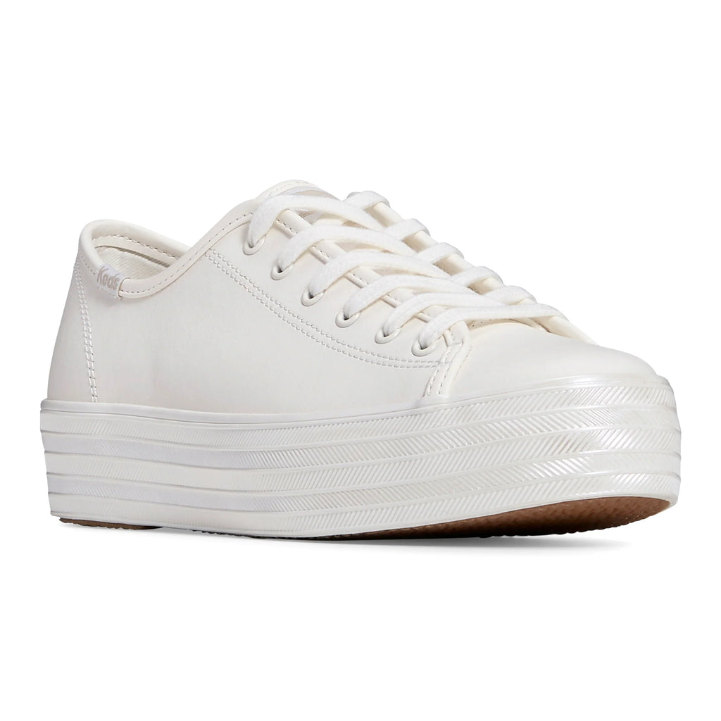 Keds triple kick white leather best sale